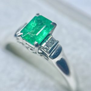 pt800  リング　　指輪 Pt800 プラチナ800 パール ダイヤ0.09ct リングの買取実績